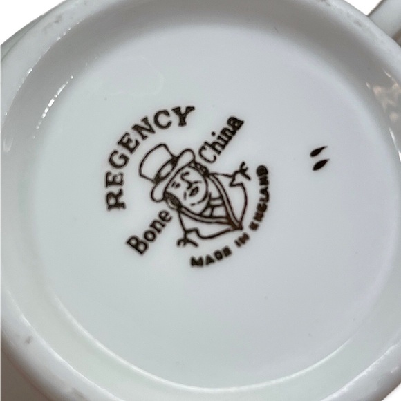 Regency china mother and dad teacups and saucer set Made In England - Picture 16 of 16